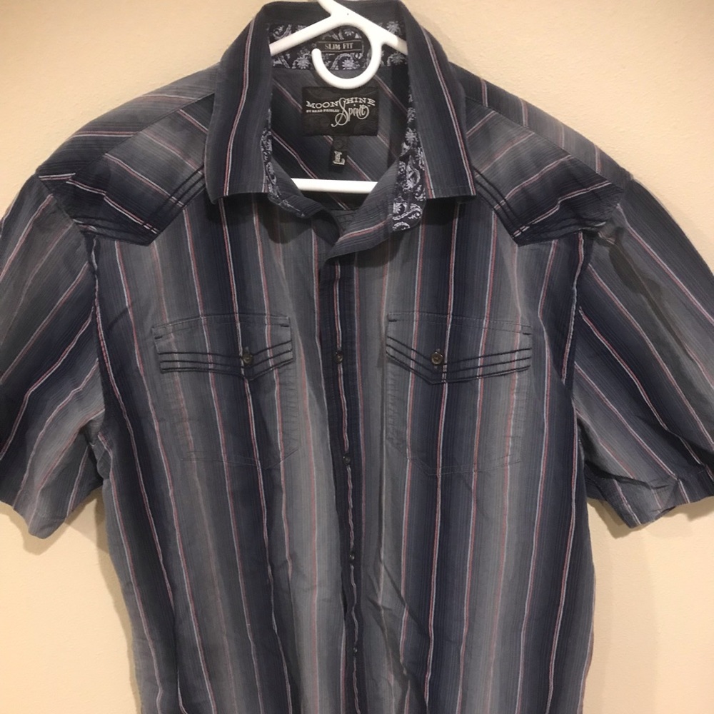 Moonshine Spirit Brad Paisley Short Sleeve Shirt Men's L